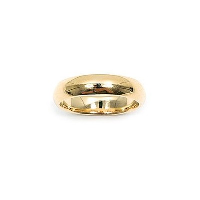 Ehering Jonc 5 mm 18K Gold laminiert Gr 62