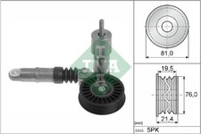 534 0014 10 INA Tendicinghia, Cinghia Poly-V per AUDI,SKODA,VW,VW (FAW)