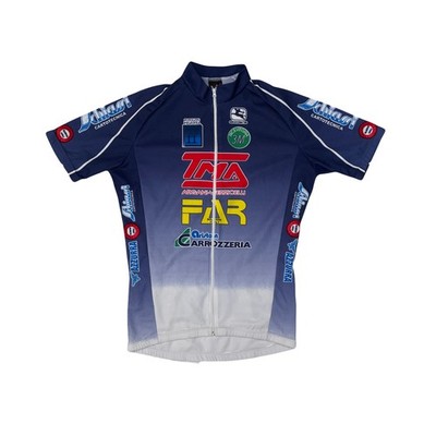 Vintage Giordana Radtrikot Blau Kurzarm Herren M Giro D'Italia