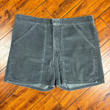 VTG 80s Ocean Pacific Style Shorts Sz 32 Corduroy Beach Surf USA Gray Talon