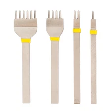 Weaver Leather Supply Diamond Leather Stitching Chisel Set, Precise 4mm Hole Pun