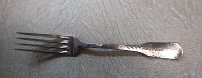 Towle Stainless Japan Blacksmith Hammered 1 Dinner Fork 8''