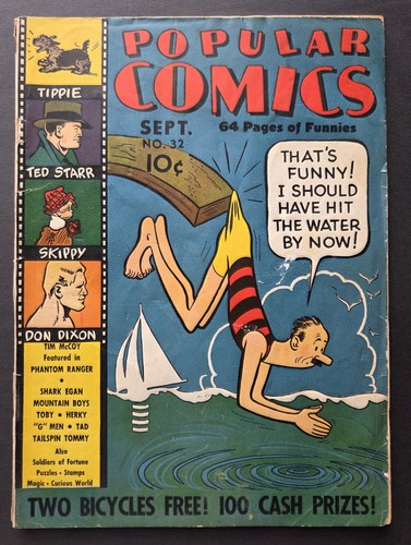 POPULAR COMICS #32 (DELL, 1938) SCARCE GOLDEN AGE