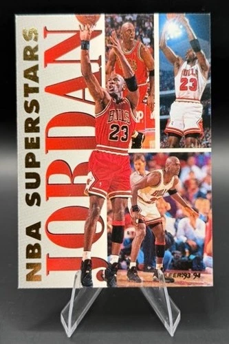 1994 Fleer Michael Jordan "NBA Superstars" Insert Card #7 NM+++