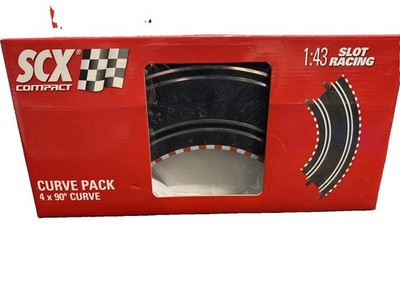 SCX Compact 90 Degree Curve 4 Pack 1:43 Slot Racing Track #31380