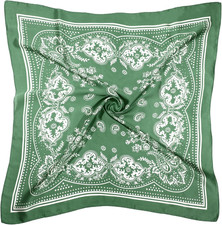 Satin Head Scarf - 27.5 Inches Silk Bandana Hair Wrap Square Scarf for Women