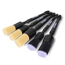 5pcs Car Detailing Brushes Set, Boars Hair Auto Car Detail Brush Kit No 1