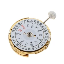 Metal Double Calendar Automatic Watch Movement Repair Parts For Miyota 8205