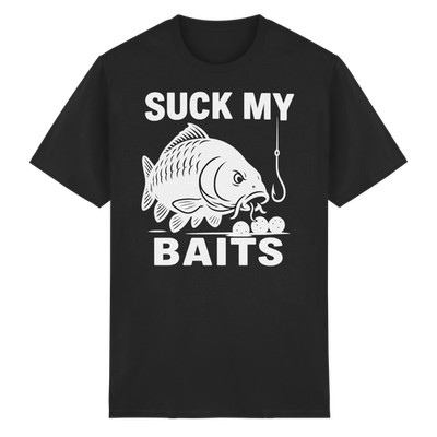 Suck my Baits - Karpfen Carp Balls Karpfenangler Angler Boilies Angeln T-Shirt