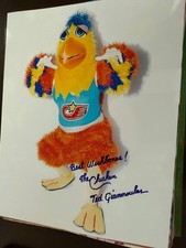 Ted Giannoulas San Diego Chicken mascot signed 8x10 photo
