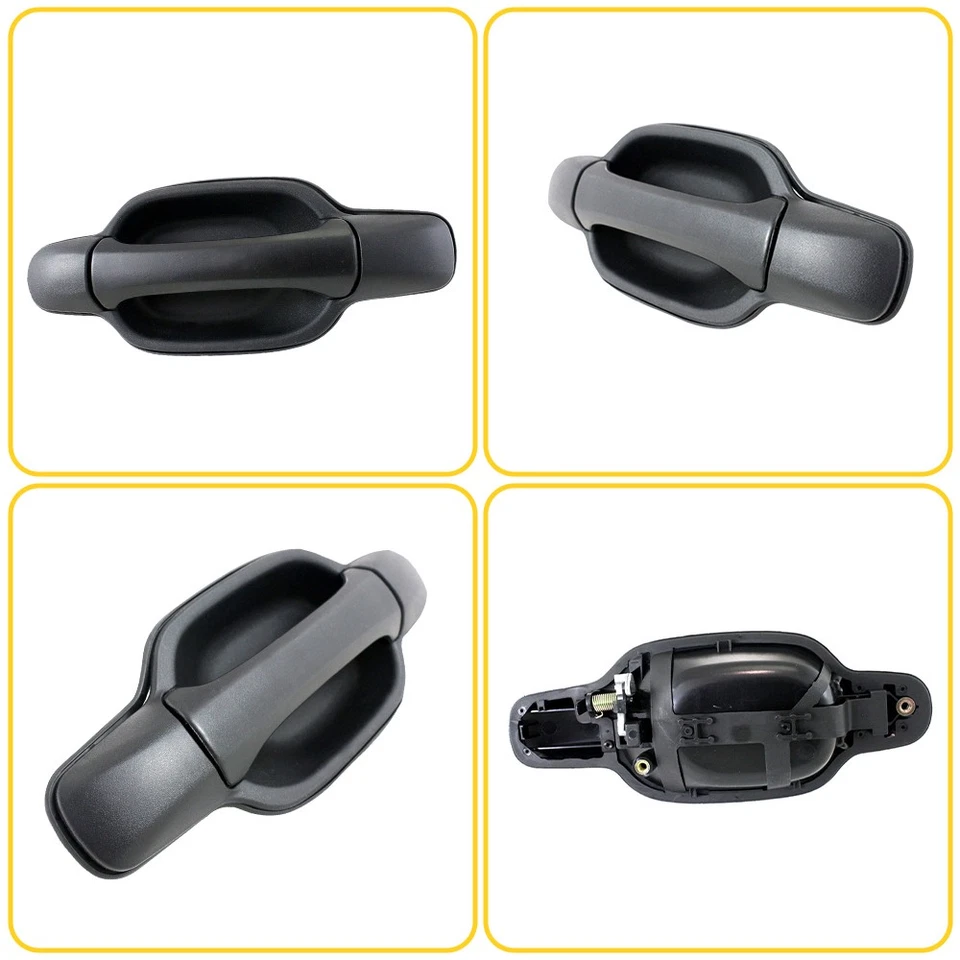 Manija exterior de la puerta trasera derecha apta negra Chevrolet Colorado Canyon GMC 2004-2012 Foto 3 de 4