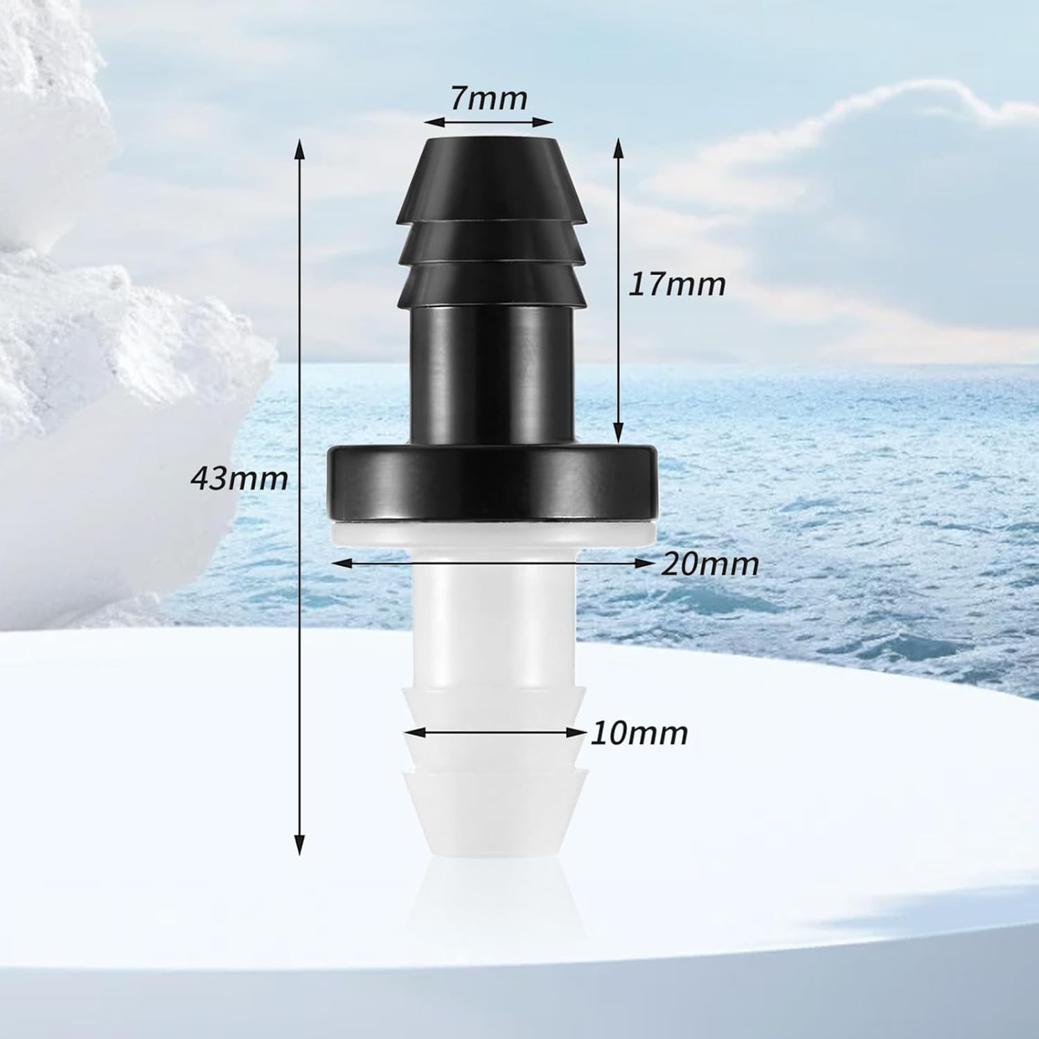 2 Pcs Check Valve 3/8 Inch Plug-in Check Valve Camis One-Way Gas Tank Valves for