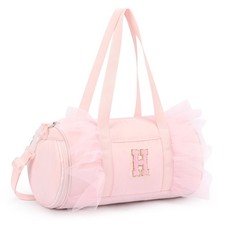 Dance Bag for Girls 4-6 - Kids Pink Duffel Ballet Bag Personalized Gift