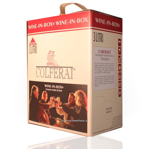 (1L=EUR5.97) Colferai Azienda Vinicola BIB(3L) Cabernet Veneto IGT 3.00 Liter-image