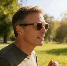 Brand Designer Men Sunglasses Small Round Frame Vintage Retro .,