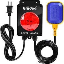 Sump Pump Alarm, Briidea Indoor/Outdoor High Water Septic Tank Alarm with 110dB 