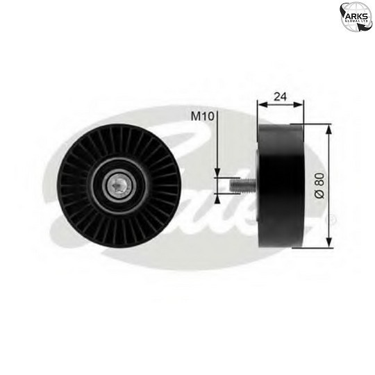 V-Ribbed Belt Deflection/Guide Pulley Belt Drive Plastic Fits BMW GATES T36364 - Image 20