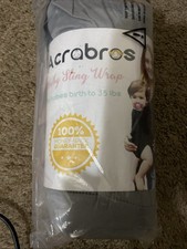 Acrabros Baby Sling Wrap Birth to 35 lbs