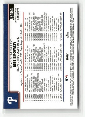 2025 Topps Update #US184 RIBBIE ROYALTY BRYCE HARPER PHILLIES | eBay