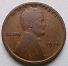 1914-D Lincoln Wheat Cent Good Details, Key Date Penny 1C Denver coin