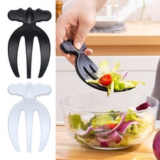 2pcs Salad Servers Tossing Utensils Multipurpose Kitchen Salad Serving Tongs 
