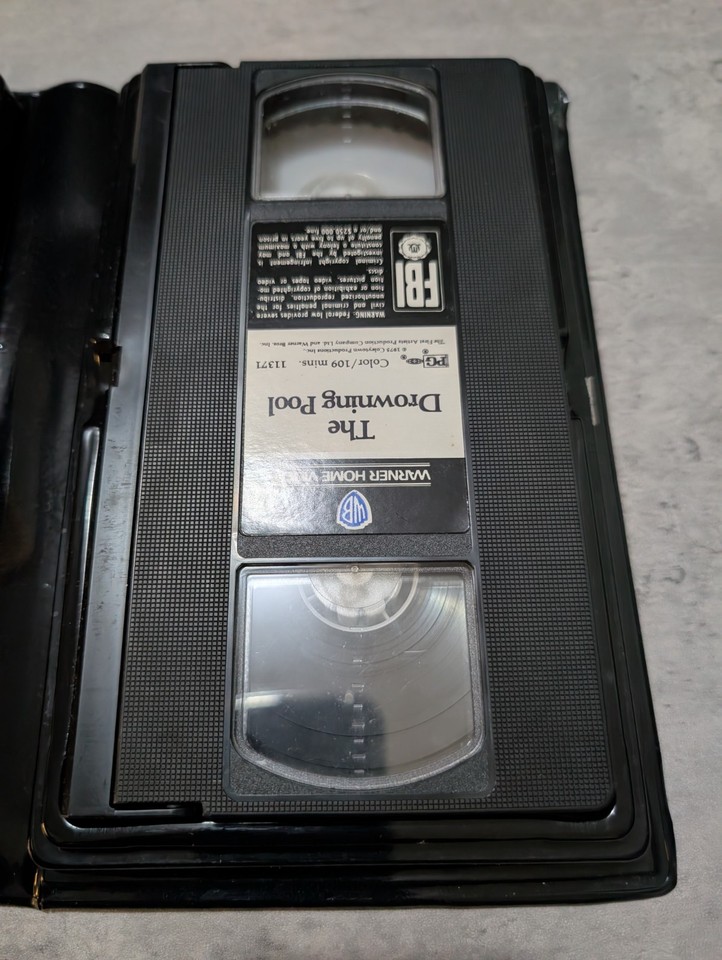 The Drowning Pool VHS. Warner Home Video big clamshell. TESTED! Newman ...