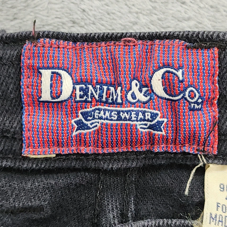 Vintage Denim & Co Jeans Womens 12 Faded Black High Rise Tapered Mom Stretch - Image 4 of 4