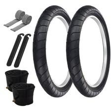 PRO TIRES 24" x 4-1/4" Black P-1077 W/ TUBES, RIM STRIPS,  TIRE LEVERS 33mm