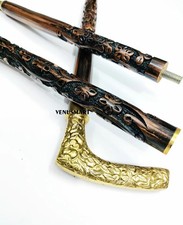 Handmade Walking Stick Hand carved Cane Victorian Handle For Men Women Gift Item