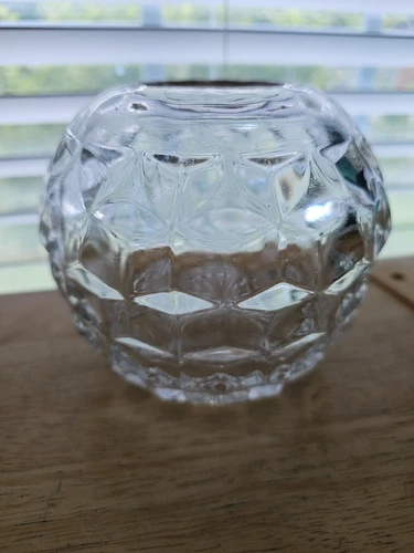  Vintage Fostoria American Clear 4 1/2" Rose Bowl