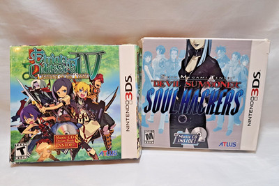 Shin Megami Tensei Soul Hackers & Etrian odyssey IV Nintendo 3DS Boxes only
