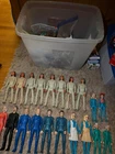Marx Best of the West Vintage Cowboy Western Action Figures Lot with Travel Case