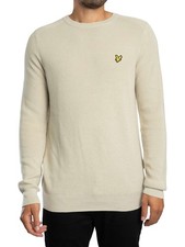 Lyle & Scott Men's Engineered Rib Knit, Beige