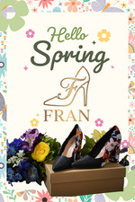 FranShoe Blossam heels, Ladies High heel dress shoe.