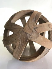 Sphere Wood Ball Decorative Cool Woodworking Hanging Art
