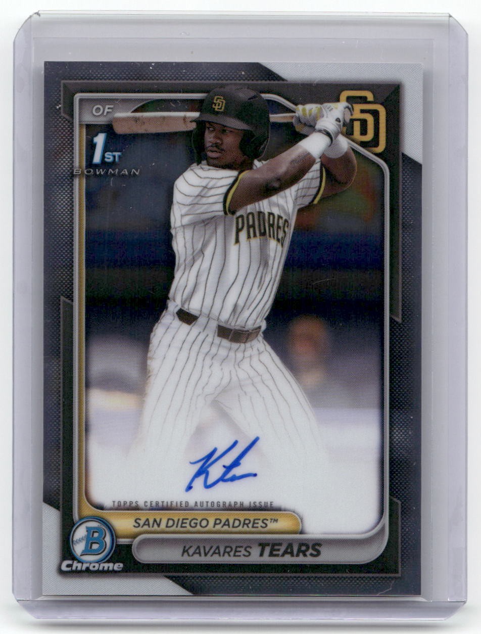 2024 Bowman Draft #CPA-KT Kavares Tears Chrome Prospect Autographs