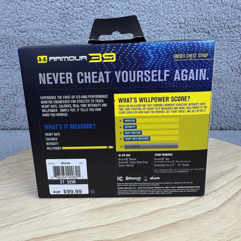 Armour 39 Performance Monitor Chest Strap New In A Box Untested Under Armour - Image 2 of 4
