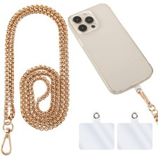 Metal Phone Chain Holder Universal Cell Phone Crossbody Neck Lanyard Wrist Strap