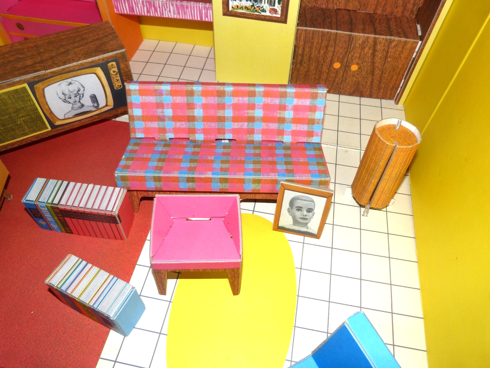 Vintage 1962 Original Barbie Dream House No. 816 W Furniture Excellent