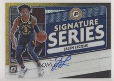 2020-21 Panini Donruss Optic Choice Black Gold Prizm 2/8 Jalen Lecque Auto 0el
