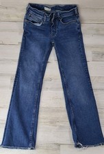 Pilcro by Anthropologie The Yaya Mid-Rise Crop Flare Jeans Size 25