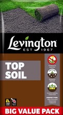 Top Soil 30L Levington Peat Free Organic Compost Open Bag Garden Lawn Use 0.41 per litre
