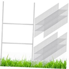 Pcs Yard Sign Stakes 20'' x 10'' Metal H Heavy Duty Frame Wire Stakes 200