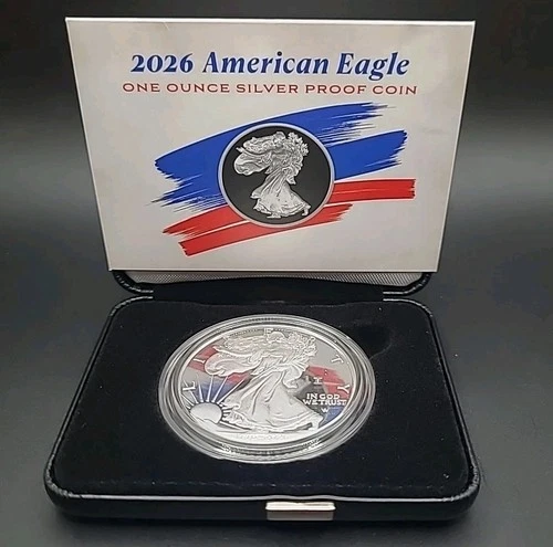 1776 - 2026 W Proof American Silver Eagle 1 oz .999 Silver 250th Anniversary