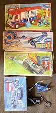6 Evel Knievel Vehicles Stunt Cycle Motorcycle Dragster Scramble Van Chopper Car