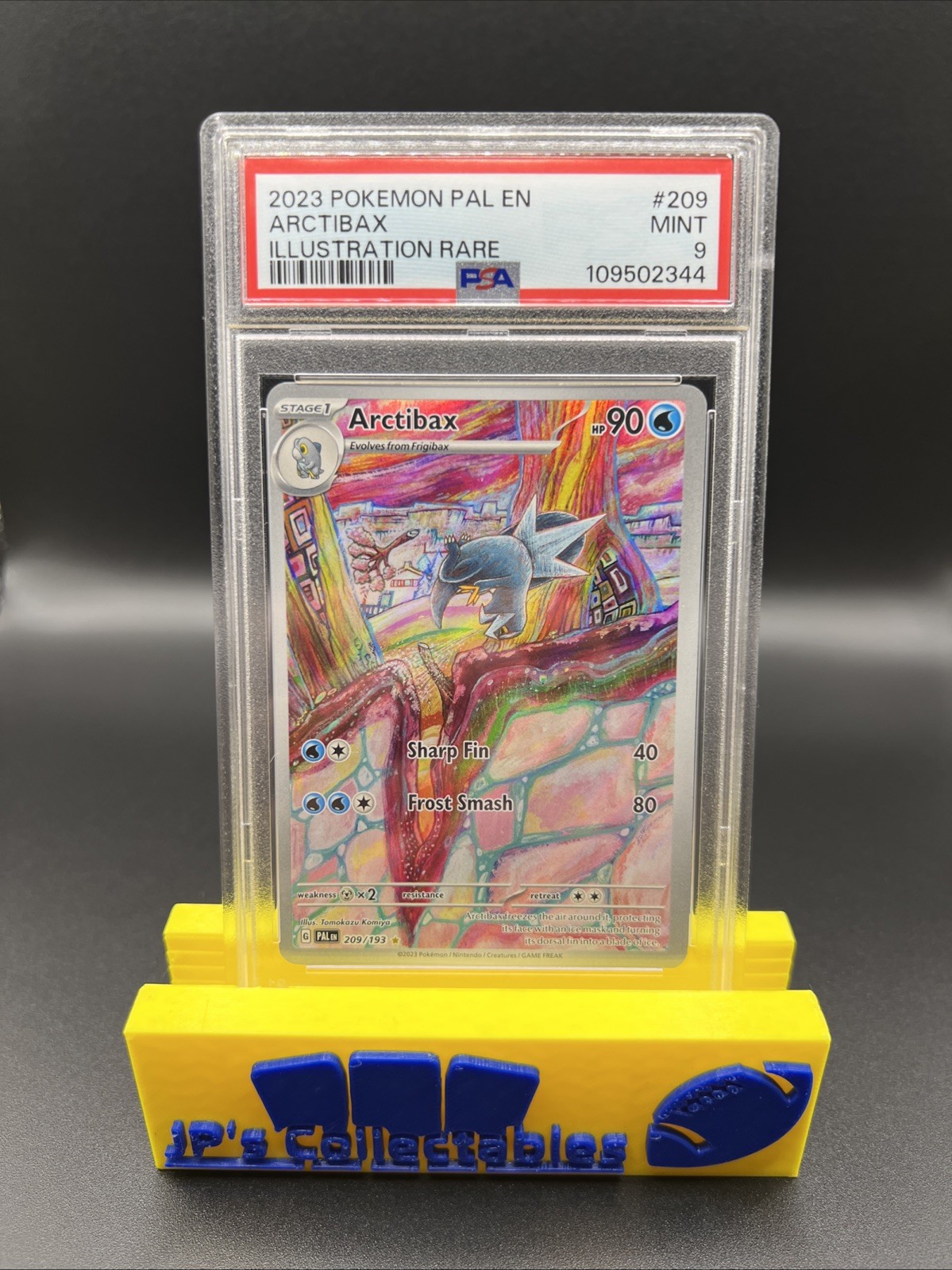 2023 POKEMON PAL EN-PALDEA EVOLVED ILLUSTRATION RARE #209 ARCTIBAX PSA 9