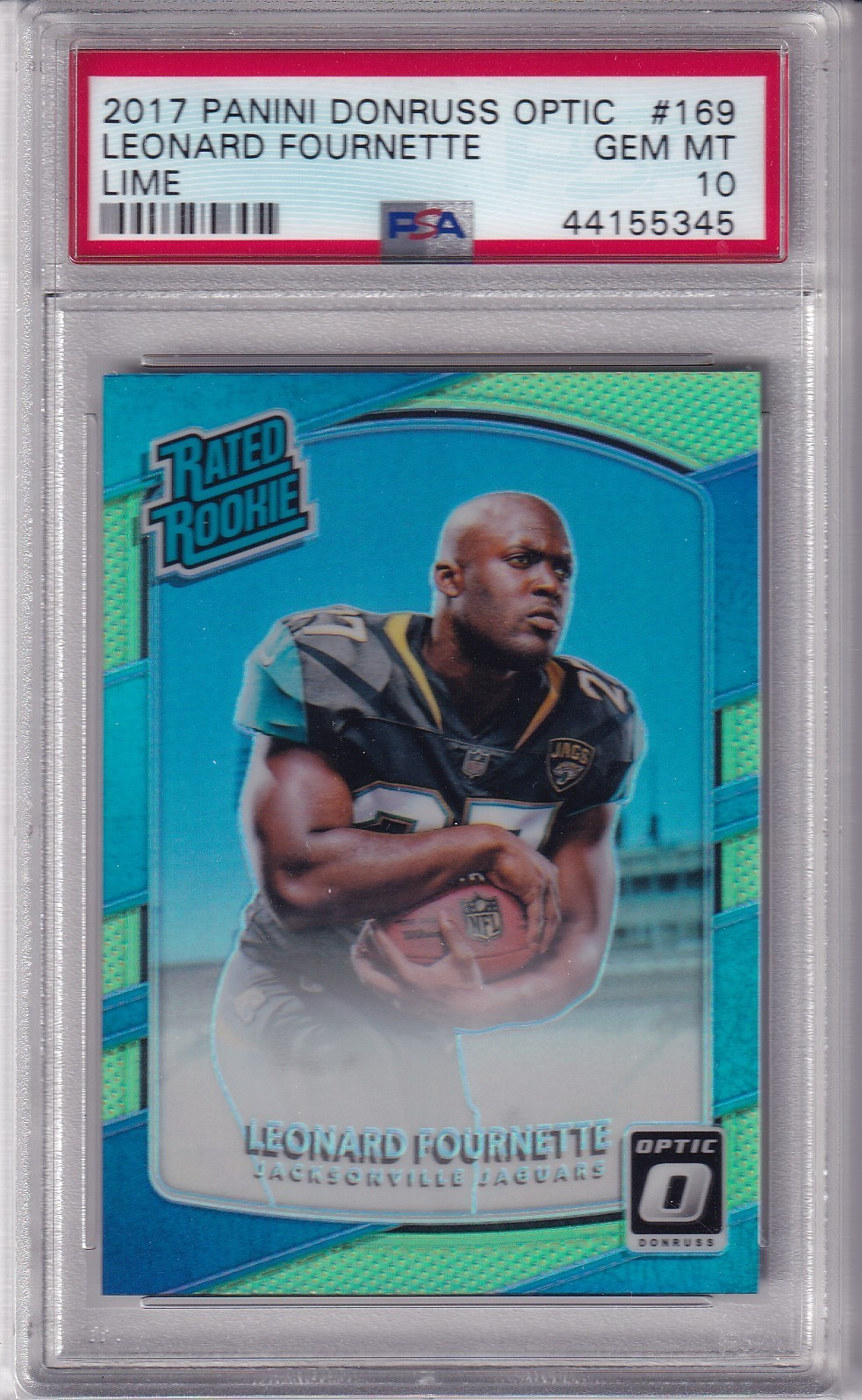 Leonard Fournette Panini Donruss Optic #169 Lime
