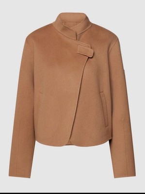 Windsor Schurwolle Jacke mit Stehkragen in mittelbraun gr 38 NEU