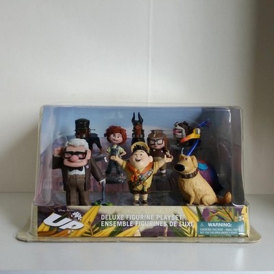 Disney Pixar Up Deluxe Figure Set 9 Figurine Playset Carl Ellie Kevin Russell