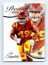 #382 2023 Prestige BASE * Tuli Tuipulotu RC Los Angeles Chargers